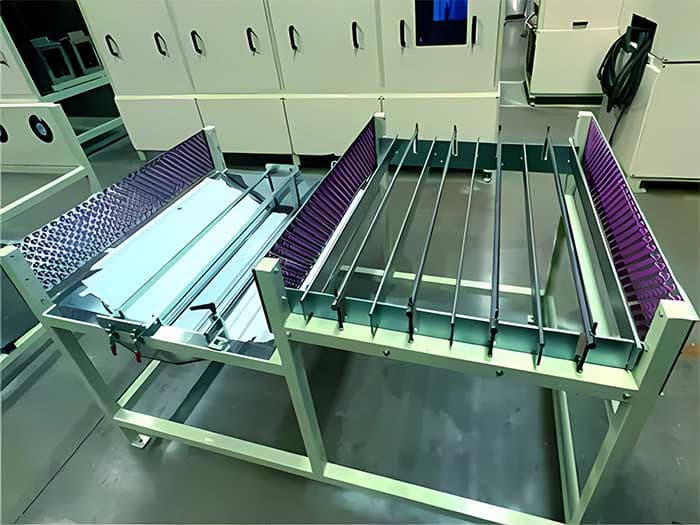GFRP production equipment with fiber guide frames