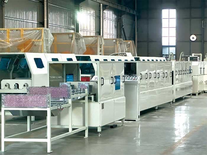 GFRP rebar production line on the factory floor